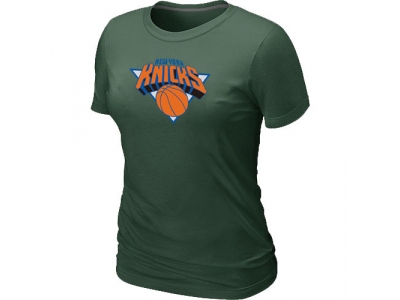 Women New York Knicks Big & Tall Primary Logo D.Green T-Shirt