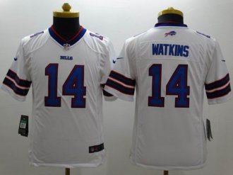 Women Nike Bills #14 Sammy Watkins White Stitched NFL Limited Jersey