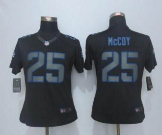 Women Nike Bills #25 LeSean McCoy Black Impact Stitched NFL Limited Jersey