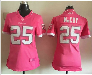 Women Nike Bills #25 LeSean McCoy Pink Stitched NFL Elite Bubble Gum Jersey