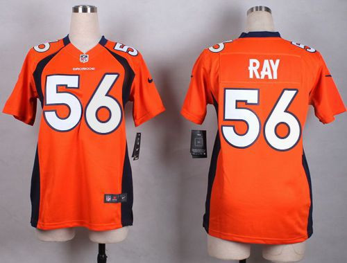 Women Nike Broncos #56 Shane Ray Orange Team Color Stitched NFL New Elite Jersey