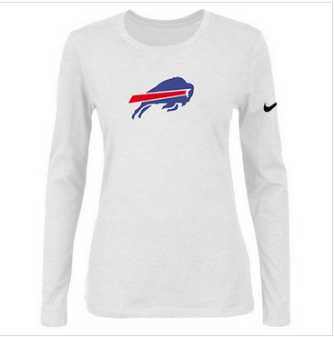 Women Nike Buffalo Bills Of The City Long Sleeve Tri-Blend NFL T-Shirt White