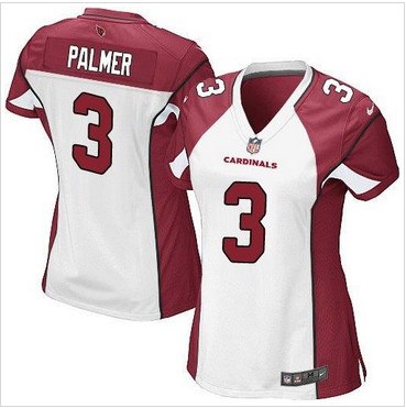 Women Nike Cardinals #3 Carson Palmer White Stitched NFL Elite Jersey