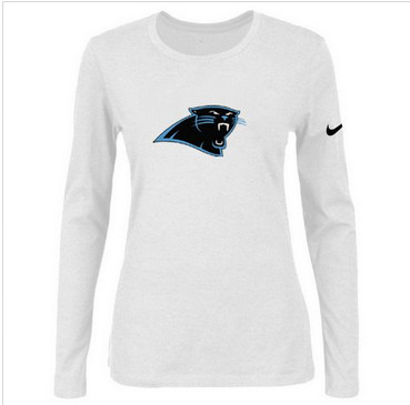 Women Nike Carolina Panthers Of The City Long Sleeve Tri-Blend NFL T-Shirt White