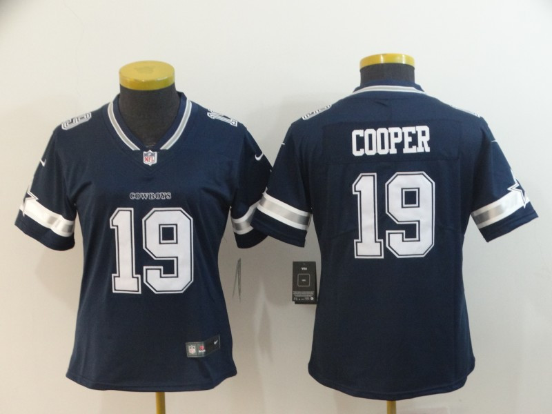 Women Nike Cowboys 19 Amari Cooper Navy Women Vapor Untouchable Limited Jersey