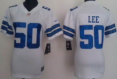 Women NEW Dallas Cowboy 50 Sean Lee White NEW NFL Jerseys