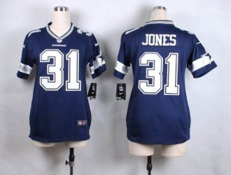 Women Nike Dallas Cowboys #31 Byron Jones Navy Blue Team Color Stitched NFL Elite jersey