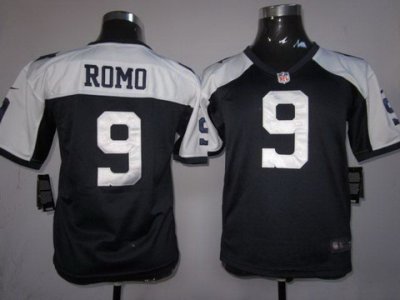 Women NEW Dallas Cowboys #9 Romo Blue Thankgivings NEW NFL Jerseys