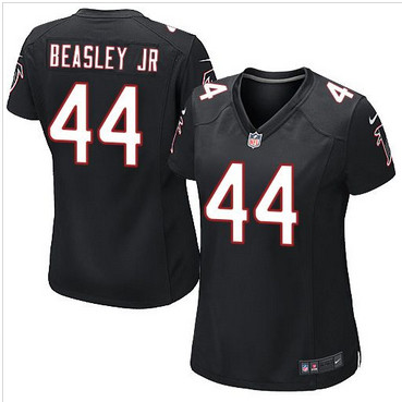 Women Nike Falcons #44 Vic Beasley Jr Black Alternate Stitched NFL Elite Jersey