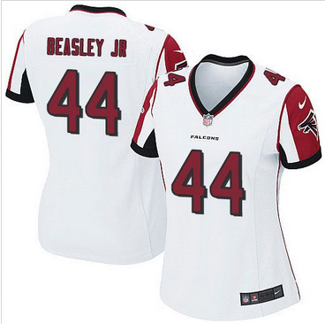 Women Nike Falcons #44 Vic Beasley Jr White Stitched NFL Elite Jersey
