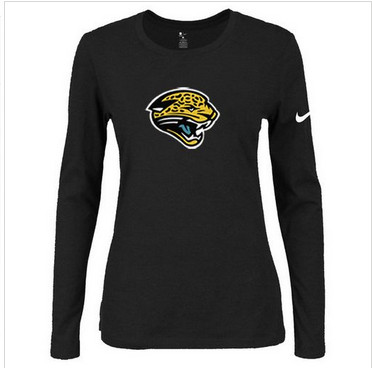 Women Nike Jacksonville Jaguars Of The City Long Sleeve Tri-Blend NFL T-Shirt Black