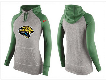 Women Nike Jacksonville Jaguars Performance Hoodie Grey & Green