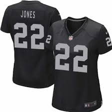 Women Nike NFL Raiders 22 Taiwan Jones Black Jersey