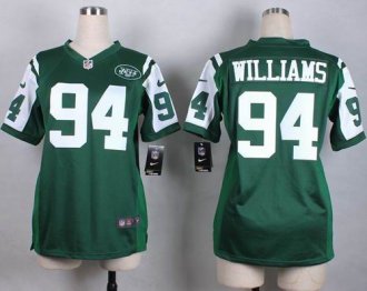 Women Nike New York Jets #94 Leonard Williams Green Team Color Stitched NFL Elite jersey