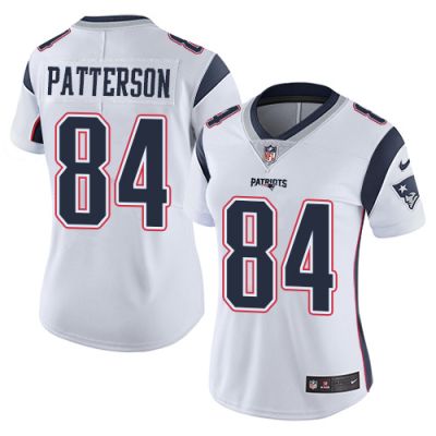 Women Nike Patriots #84 White Vapor limited Jersey