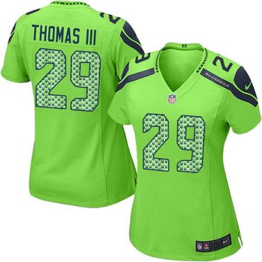 Women Nike Seattle Seahawks #29 Earl Thomas III Green Alternate NFL Elite Jersey