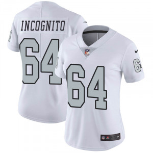 Women Oakland Raiders #64 Richie Incognito Vapor Limited Rush Jersey