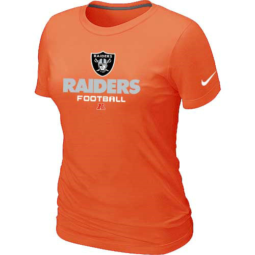 Women Okaland Raiders  Orange T-Shirt