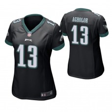 Women Philadelphia Eagles #13 Nelson Agholor Black Game Jersey