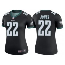 Women Philadelphia Eagles #22 Sidney Jones Black Color Rush Legend Jersey