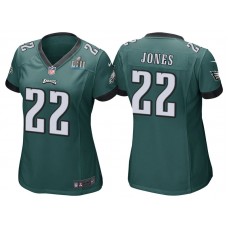 Women Philadelphia Eagles #22 Sidney Jones Green Super Bowl LII Bound Game Jersey