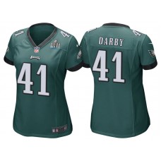 Women Philadelphia Eagles #41 Ronald Darby Green Super Bowl LII Bound Game Jersey