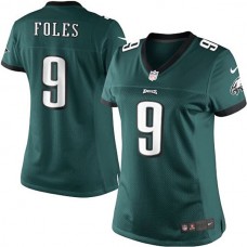 Women Philadelphia Eagles #9 Nick Foles Midnight Green Limited Jersey