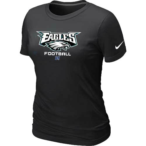 Women Philadelphia Eagles Black T-Shirt