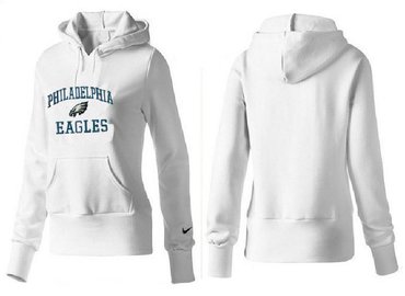 Women Philadelphia Eagles Logo Pullover Hoodie-- (10)