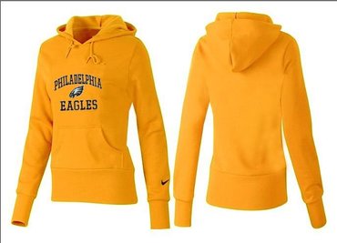 Women Philadelphia Eagles Logo Pullover Hoodie-- (24)