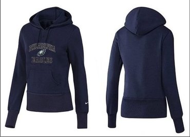 Women Philadelphia Eagles Logo Pullover Hoodie-- (29)