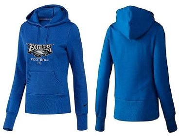 Women Philadelphia Eagles Logo Pullover Hoodie-- (32)