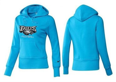 Women Philadelphia Eagles Logo Pullover Hoodie-- (36)