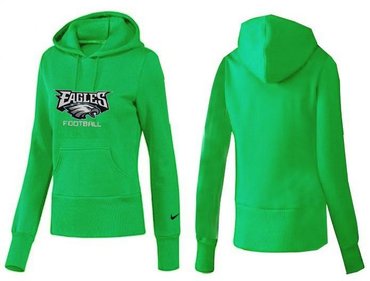 Women Philadelphia Eagles Logo Pullover Hoodie-- (42)