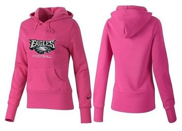 Women Philadelphia Eagles Logo Pullover Hoodie-- (44)