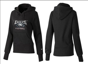 Women Philadelphia Eagles Logo Pullover Hoodie-- (46)