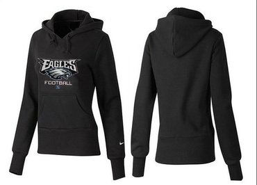 Women Philadelphia Eagles Logo Pullover Hoodie-- (47)