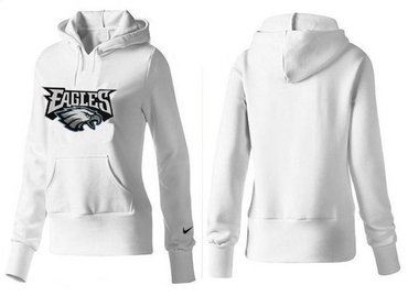 Women Philadelphia Eagles Logo Pullover Hoodie-- (50)