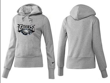 Women Philadelphia Eagles Logo Pullover Hoodie-- (55)