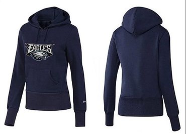 Women Philadelphia Eagles Logo Pullover Hoodie-- (59)