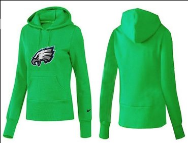 Women Philadelphia Eagles Logo Pullover Hoodie-- (6)