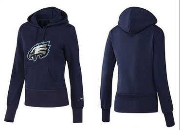 Women Philadelphia Eagles Logo Pullover Hoodie-- (8)