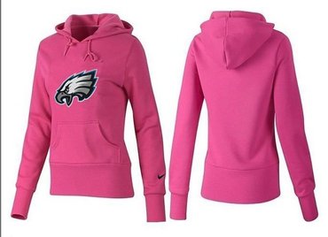 Women Philadelphia Eagles Logo Pullover Hoodie-- (9)