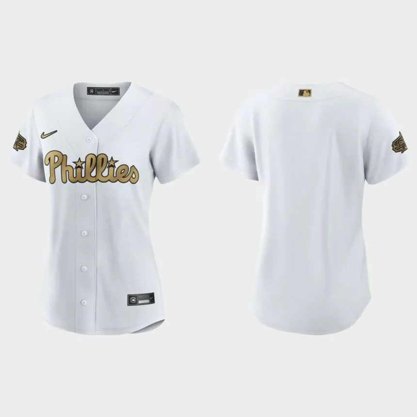 Women Philadelphia Phillies White 2022 MLB All-Star Game Replica Jersey