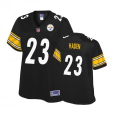 Women Pittsburgh Steelers #23 Joe Haden Balck Player Pro Line Jersey
