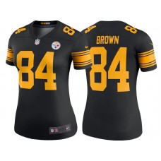 Women Pittsburgh Steelers #8 Antonio Brown Black Color Rush Legend Jersey