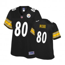 Women Pittsburgh Steelers #80 Jake McGee Balck Player Pro Line Jersey