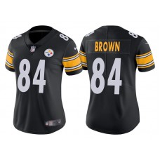 Women Pittsburgh Steelers #84 Antonio Brown Black Vapor Untouchable Limited Jersey