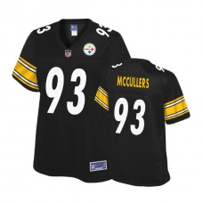 Women Pittsburgh Steelers #93 Daniel McCullers Balck Player Pro Line Jersey