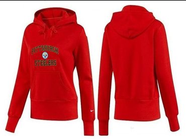 Women Pittsburgh Steelers Logo Pullover Hoodie-- (13)